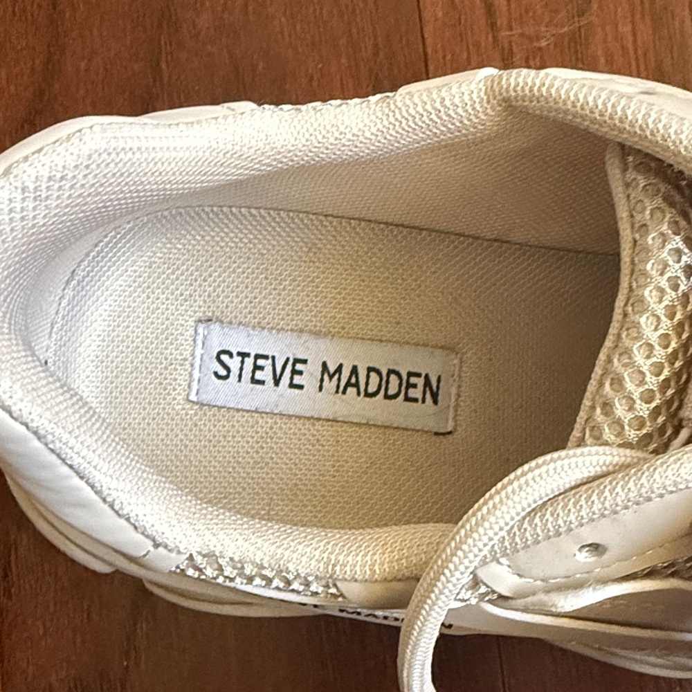 Steve Madden Tan Platform Sneakers - Picture 7 of 7